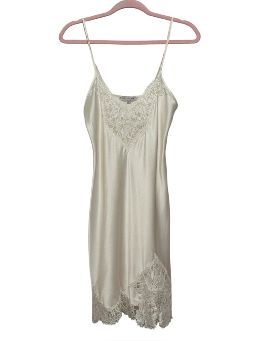 Natalie Begg white silk slip Size small